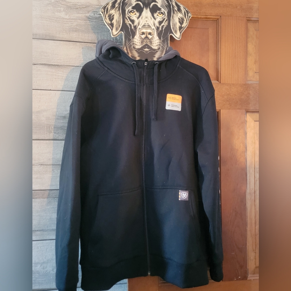 Men's Black Hoodie Jacket